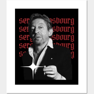 Serge gainsbourg x retro design Posters and Art